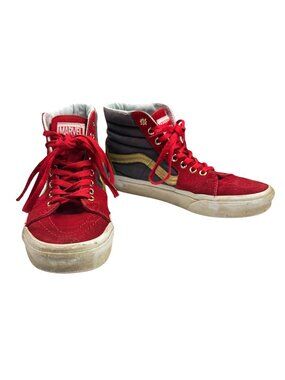 Vans Marvel Captain Marvel Sk8 High Top Red Womens Size 8  Mens 6.5